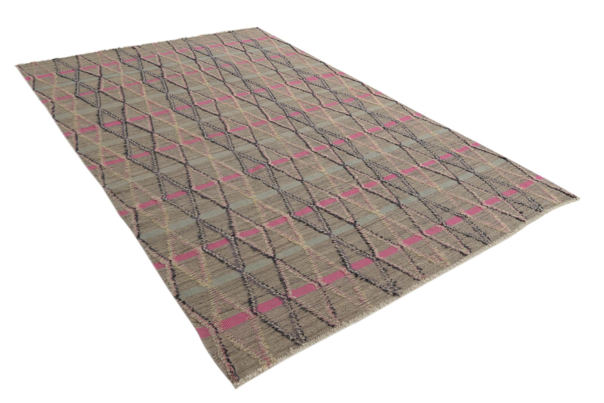 6' 5 x 9' 10 Hand Knotted Darya Wool Rug