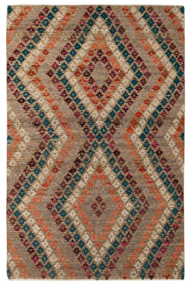 Detail image of 5' 7 x 8' 7 Hand Knotted Darya Wool Rug