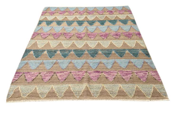 5' x 7' Hand Knotted Darya Wool Rug