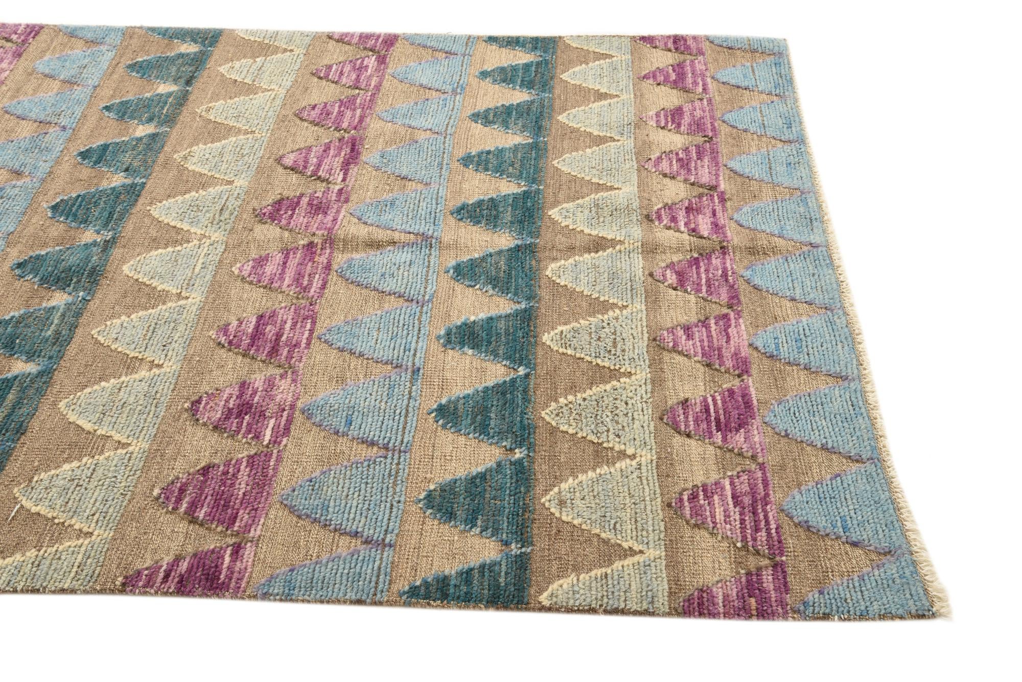 5' x 7' Hand Knotted Darya Wool Rug