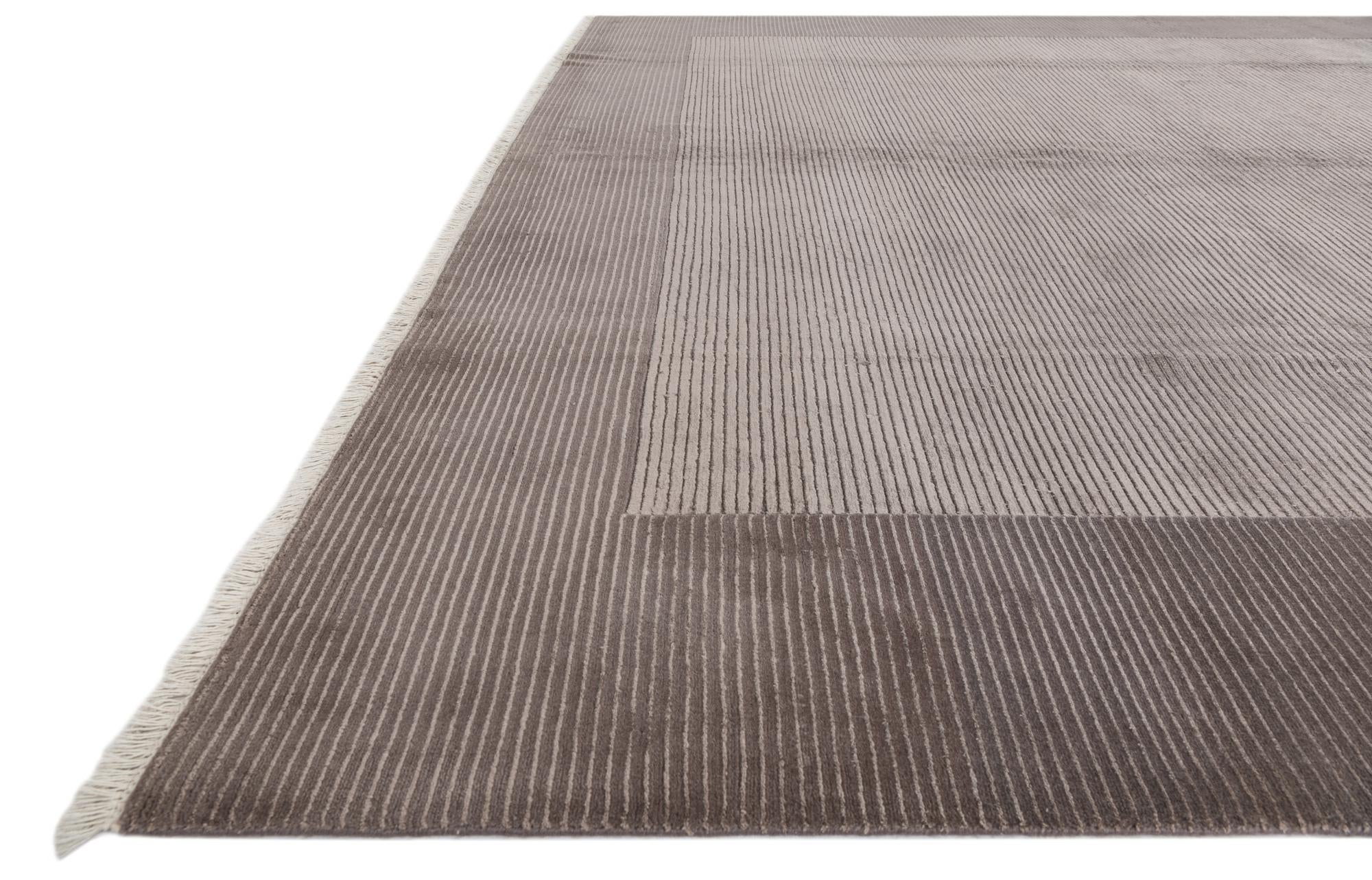 9' 7 x 13' 1 Hand Knotted Darya Wool Rug