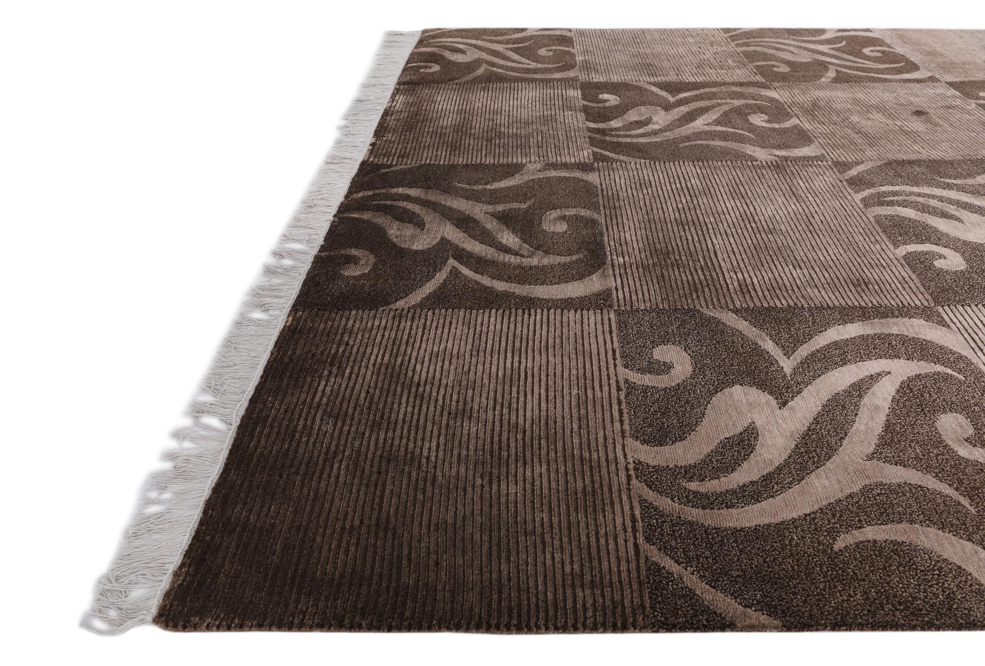 6' 8 x 9' 11 Hand Knotted Darya Wool Rug