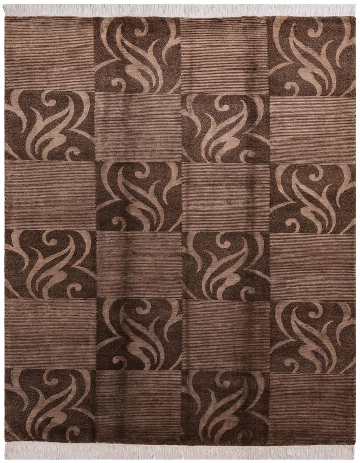 Detail image of 6' 8 x 9' 11 Hand Knotted Darya Wool Rug