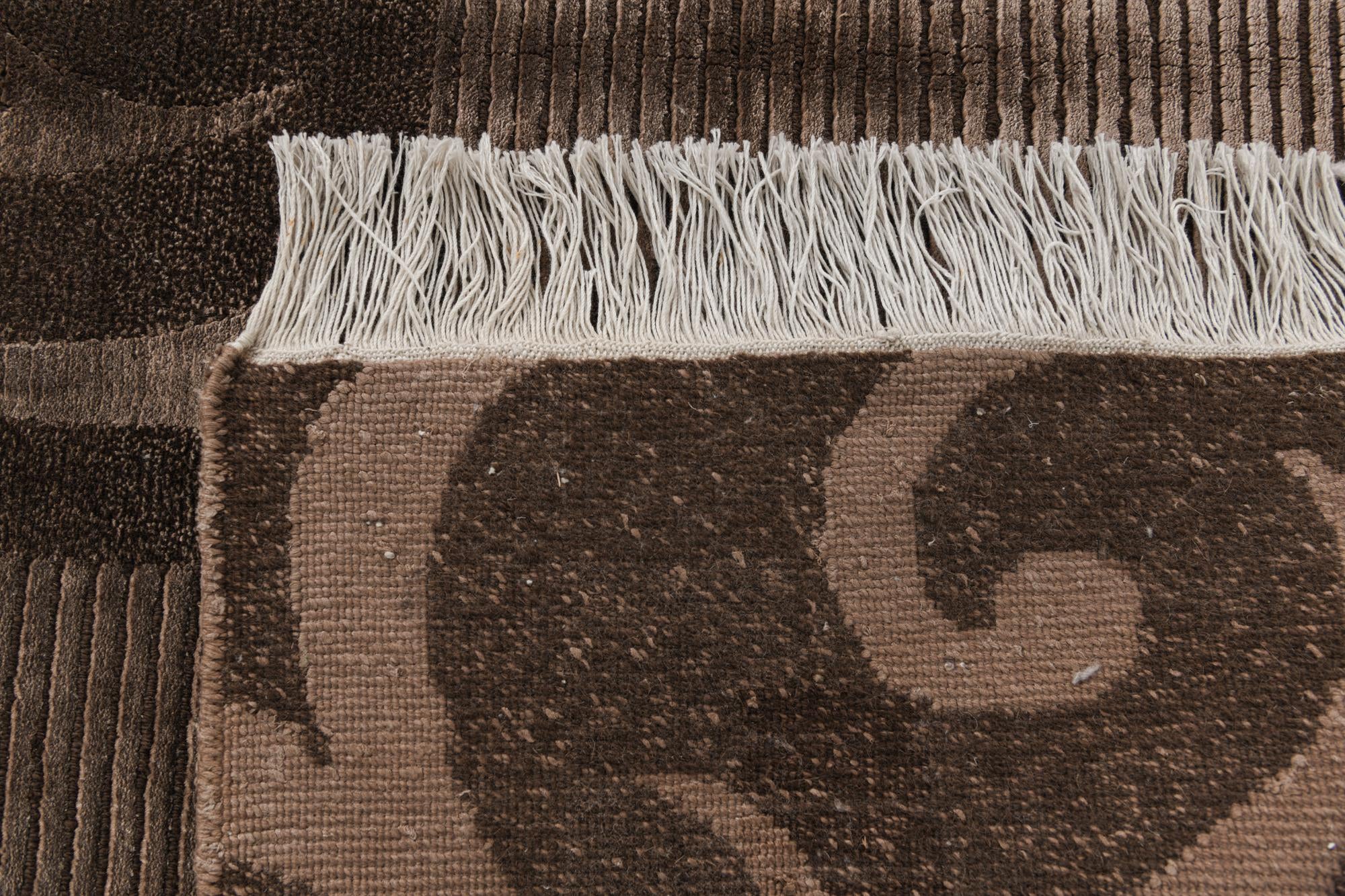 6' 8 x 10' 4 Hand Knotted Darya Wool Rug
