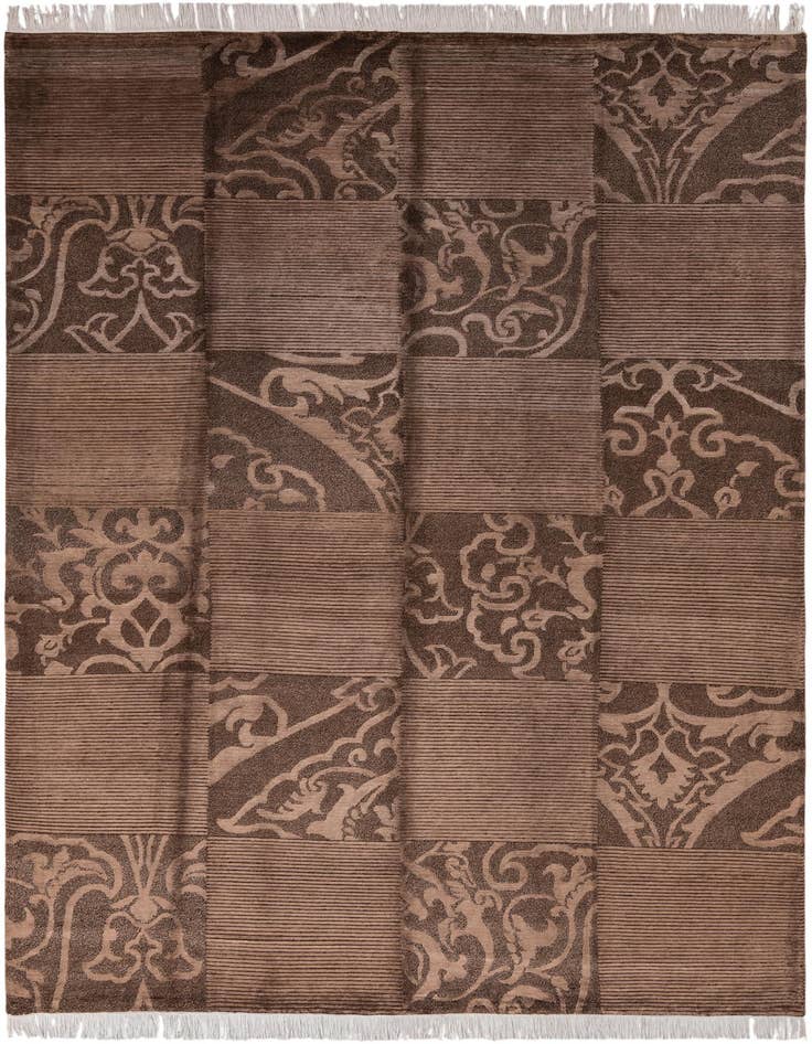 Detail image of 6' 9 x 10' 2 Hand Knotted Darya Wool Rug