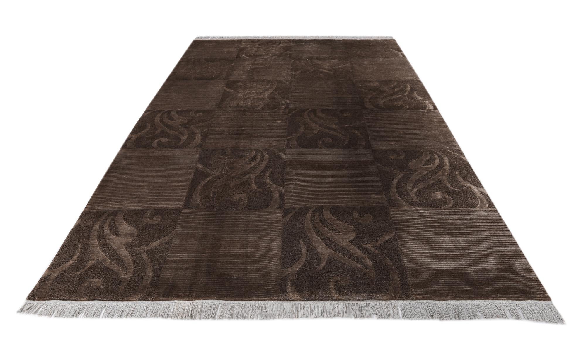6' 8 x 10' 3 Hand Knotted Darya Wool Rug