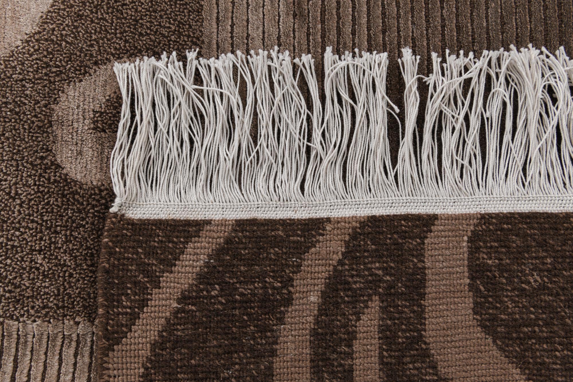 6' 8 x 10' 3 Hand Knotted Darya Wool Rug