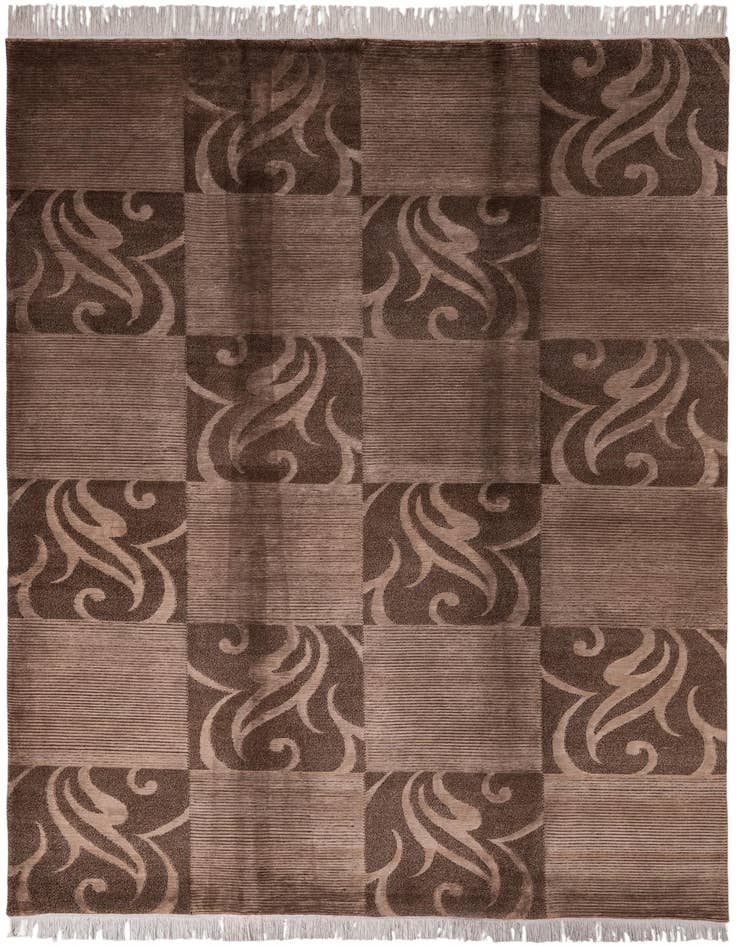 Detail image of 6' 8 x 10' 3 Hand Knotted Darya Wool Rug