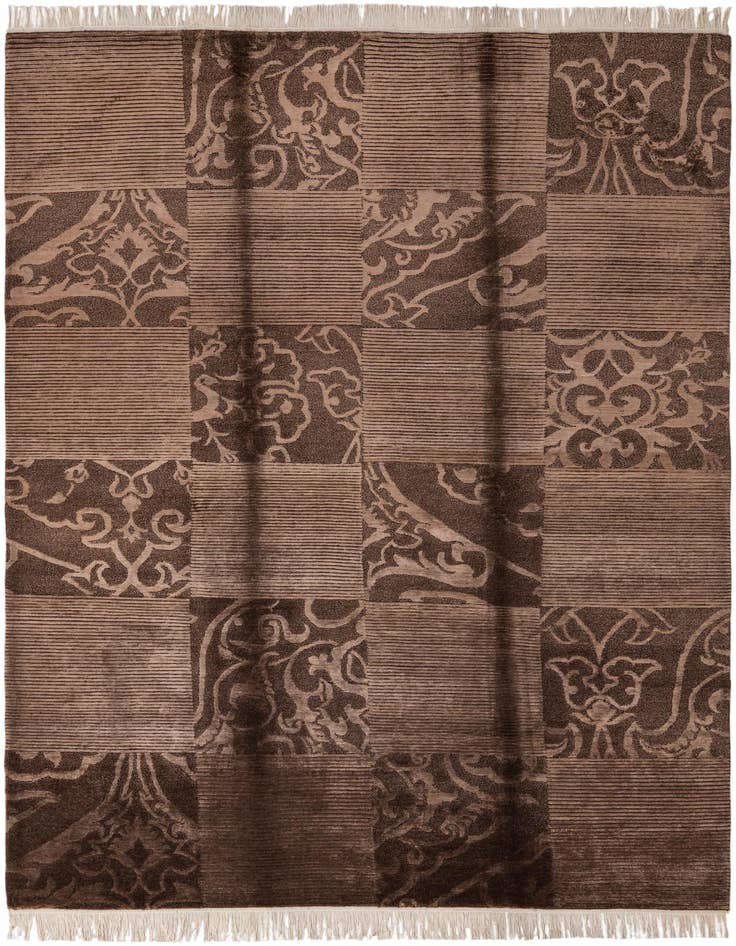 Detail image of 6' 6 x 9' 11 Hand Knotted Darya Wool Rug