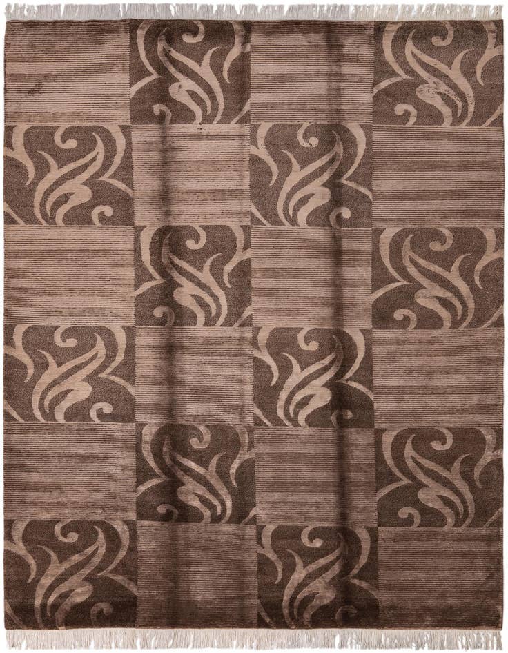 Detail image of 6' 8 x 10' 1 Hand Knotted Darya Wool Rug