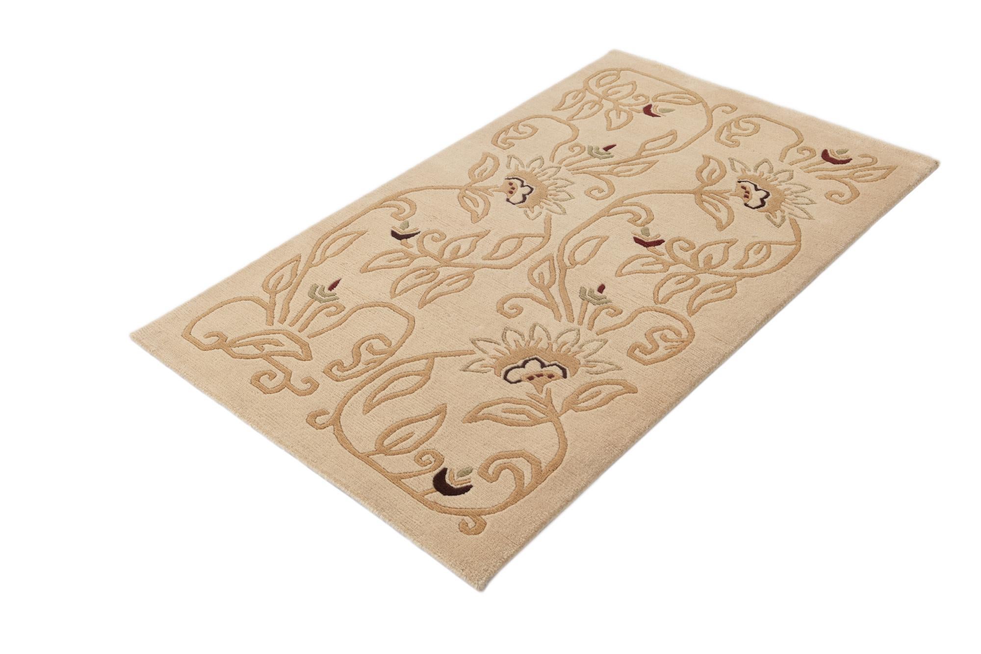 2' 9 x 4' 7 Hand Knotted Darya Wool Rug
