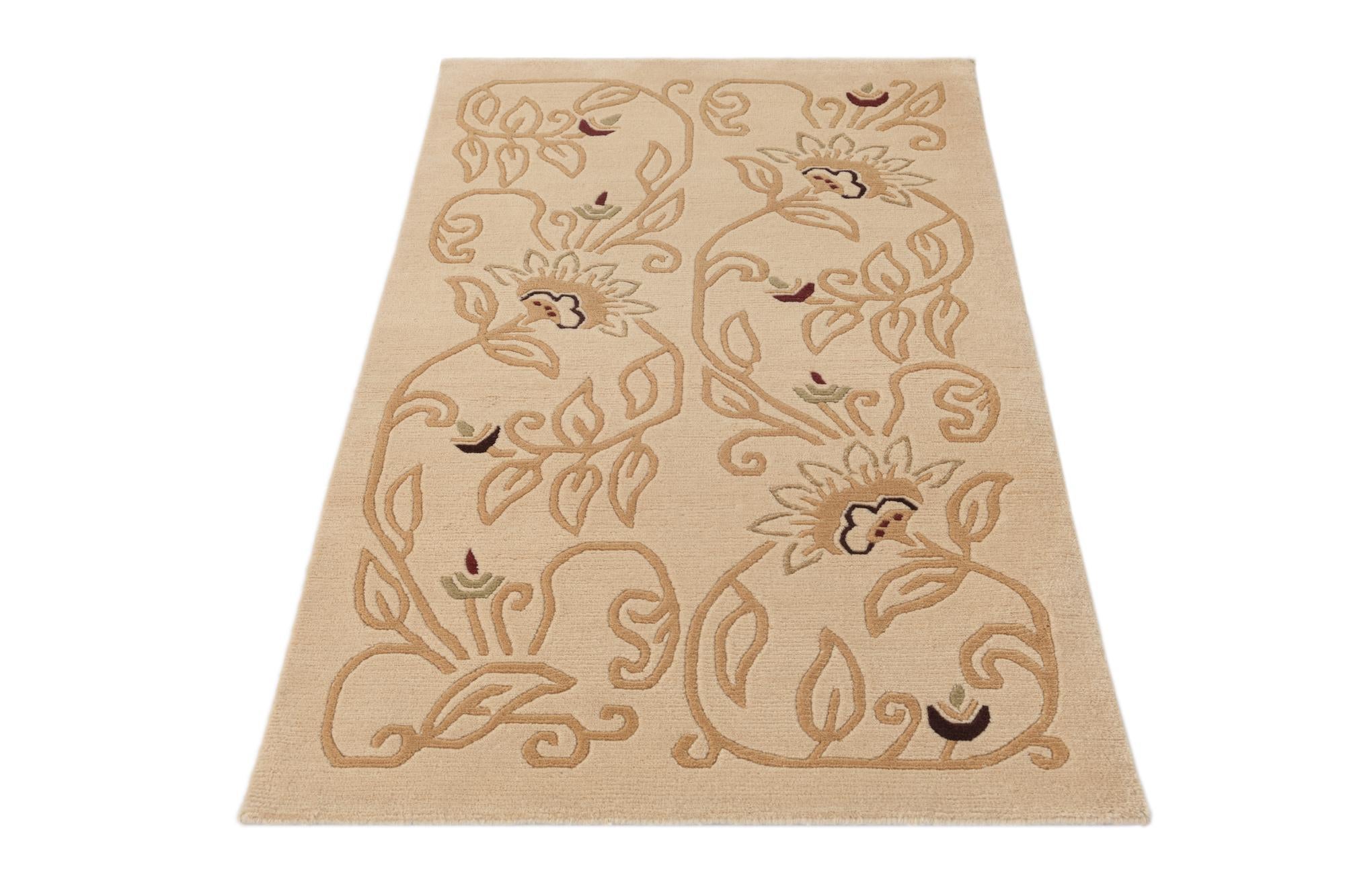 2' 9 x 4' 7 Hand Knotted Darya Wool Rug