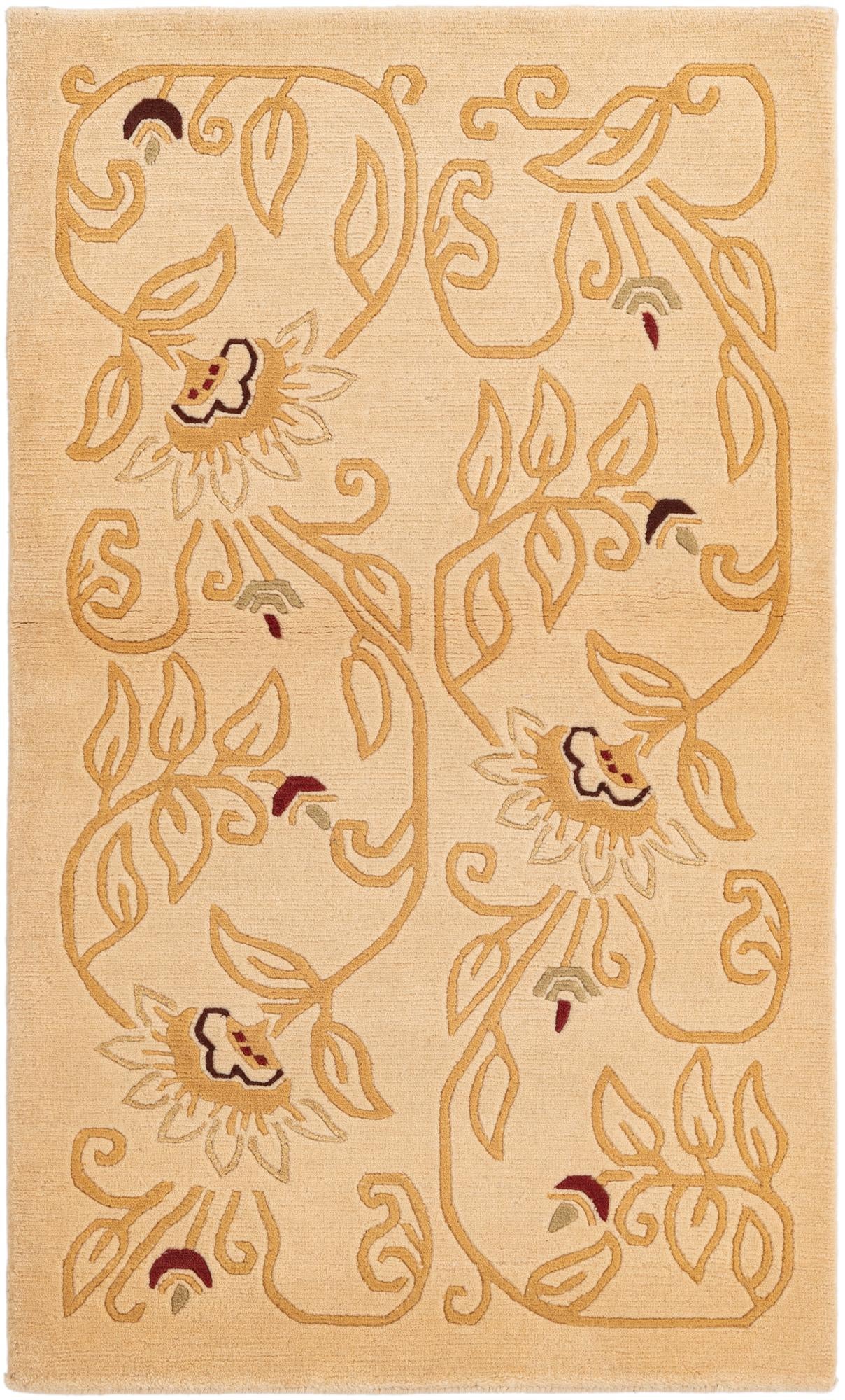 2' 9 x 4' 7 Hand Knotted Darya Wool Rug