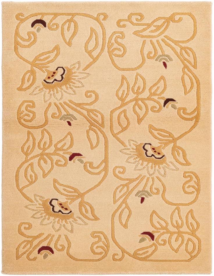 Detail image of 2' 9 x 4' 7 Hand Knotted Darya Wool Rug