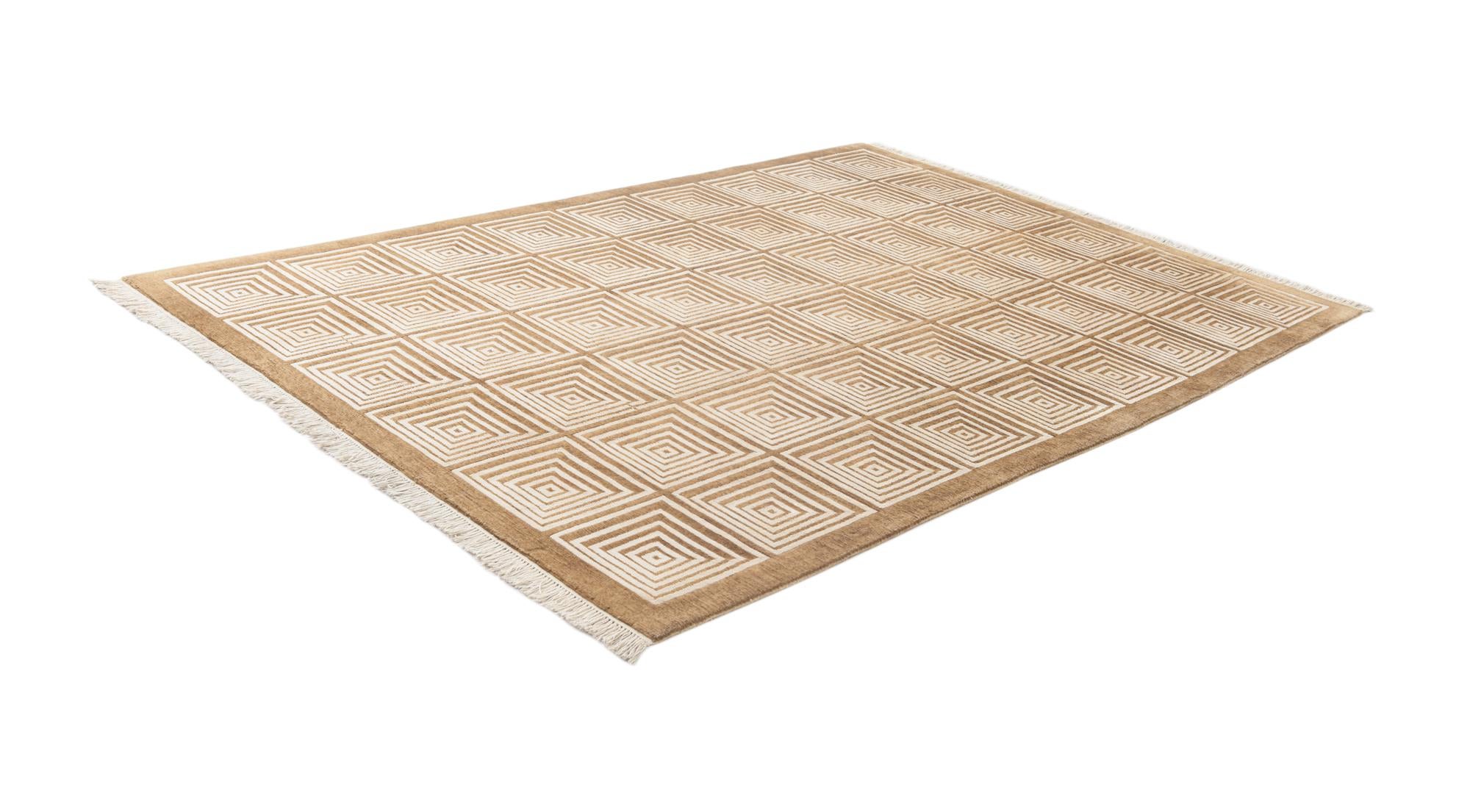 6' 8 x 9' 6 Hand Knotted Darya Wool Rug