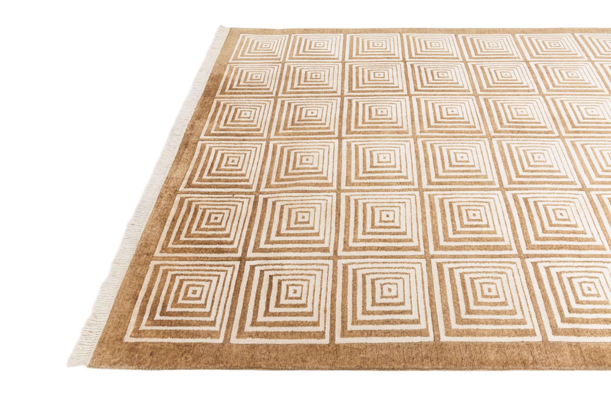 6' 8 x 9' 6 Hand Knotted Darya Wool Rug
