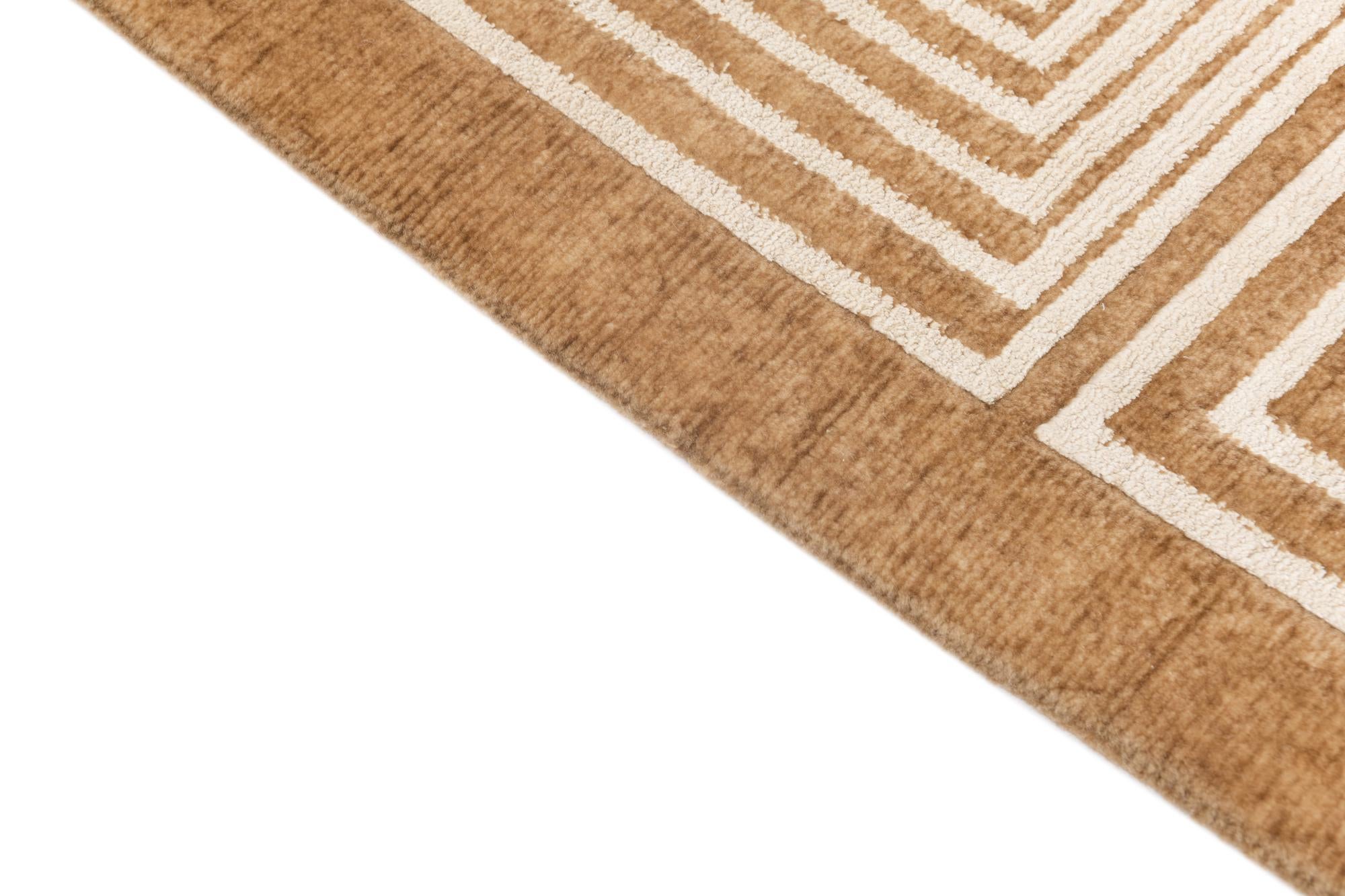 6' 8 x 9' 6 Hand Knotted Darya Wool Rug