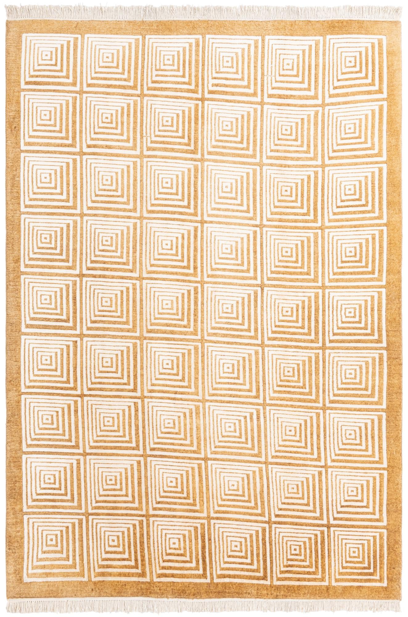 6' 8 x 9' 6 Hand Knotted Darya Wool Rug