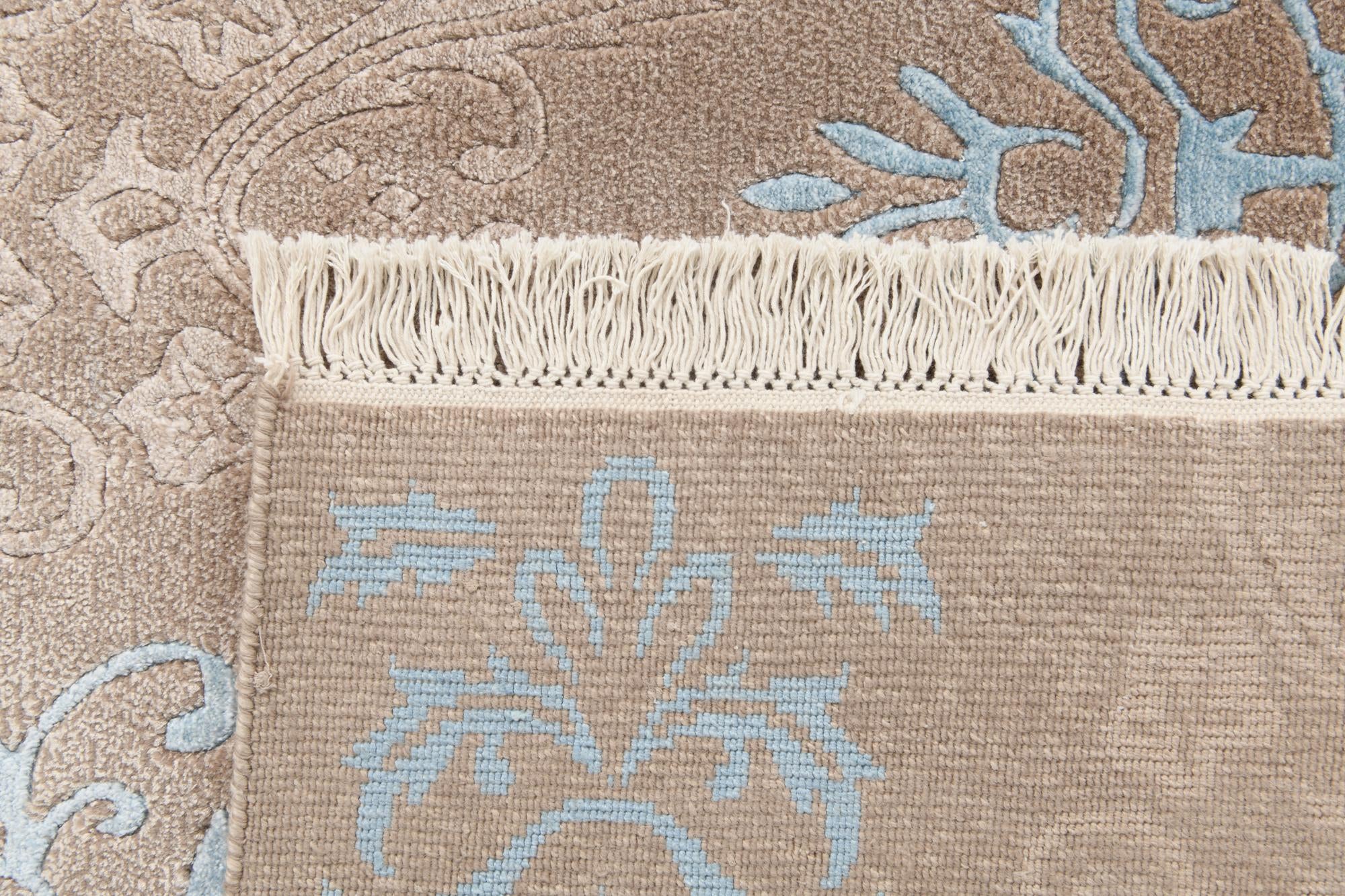 6' 6 x 9' 7 Hand Knotted Darya Wool Rug