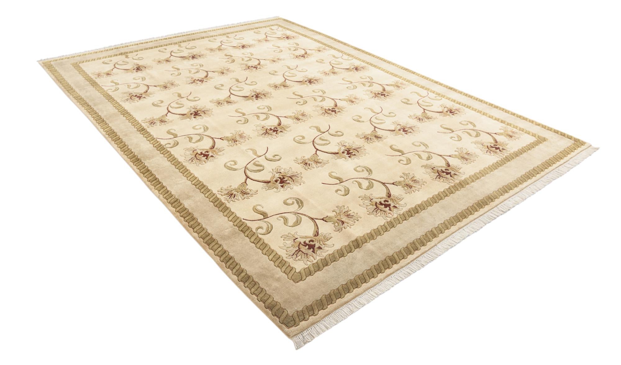 7' 11 x 10' 10 Hand Knotted Darya Wool Rug