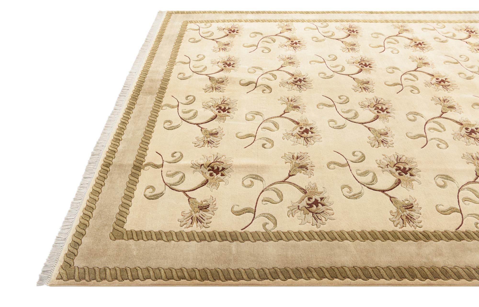 7' 11 x 10' 10 Hand Knotted Darya Wool Rug