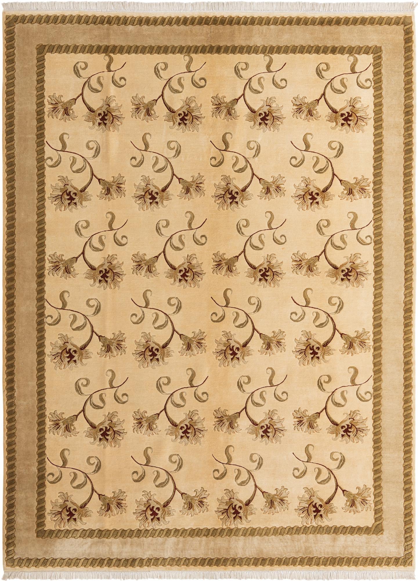 7' 11 x 10' 10 Hand Knotted Darya Wool Rug