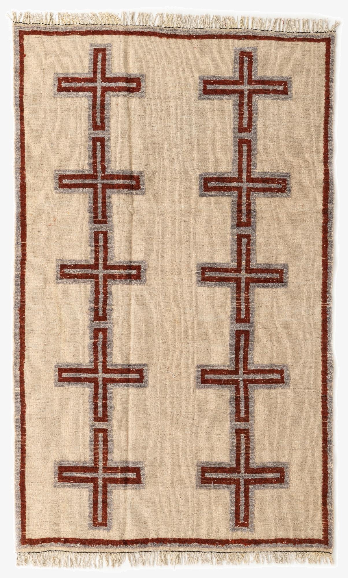 5' 10 x 9' 7  Hand Knotted Darya Wool Rug