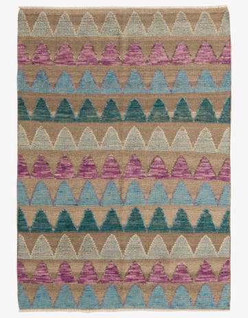 5' x 7' Hand Knotted Darya Wool Rug