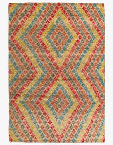 5' 9 x 8' 4 Hand Knotted Darya Wool Rug