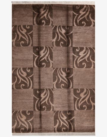 6' 8 x 10' 4 Hand Knotted Darya Wool Rug