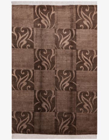 6' 8 x 9' 11 Hand Knotted Darya Wool Rug