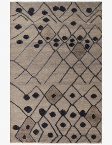 6' 6 x 9' 10 Hand Knotted Darya Wool Rug