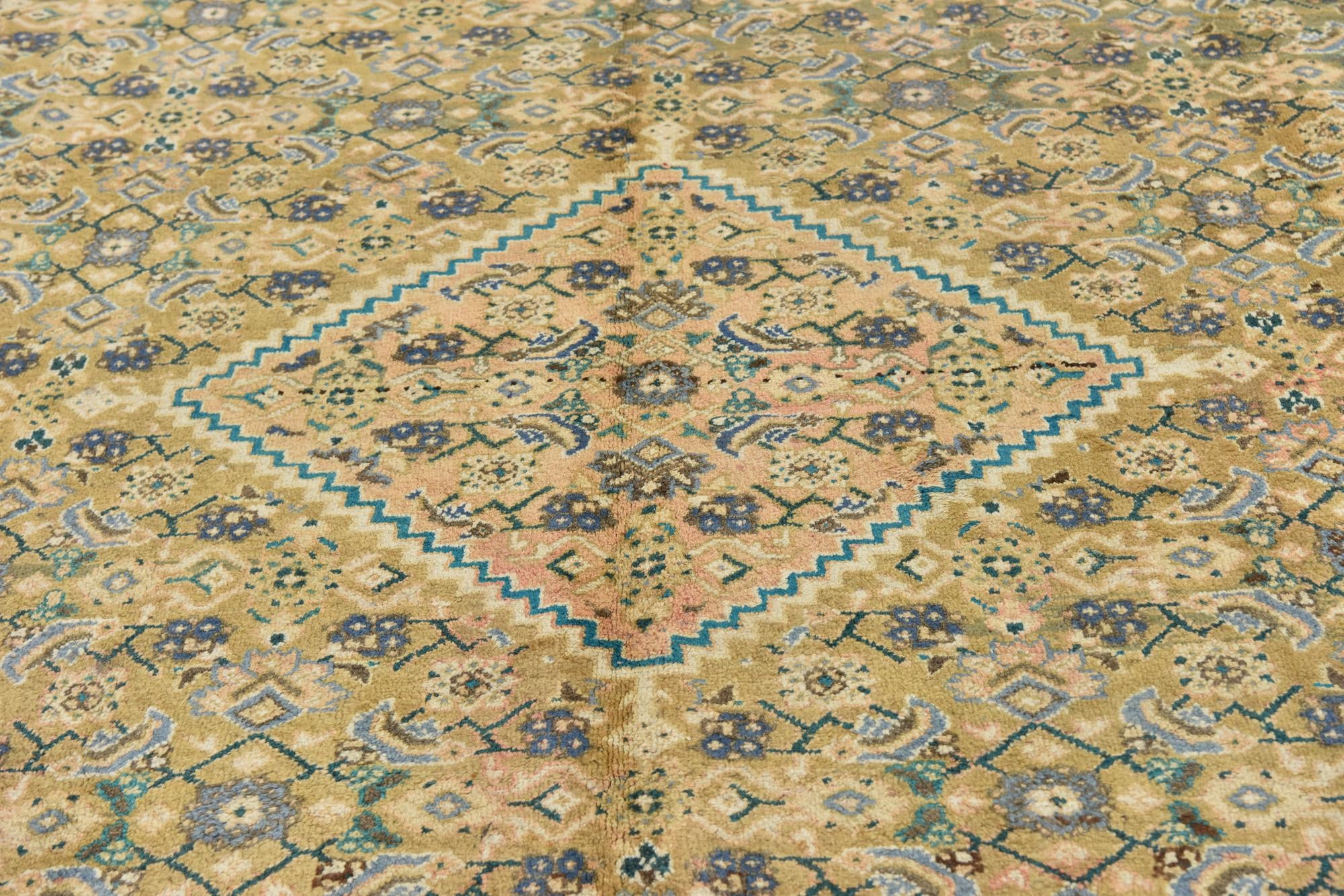 9' 10 x 13' 4 Hand Knotted Farahan Persian Wool Rug