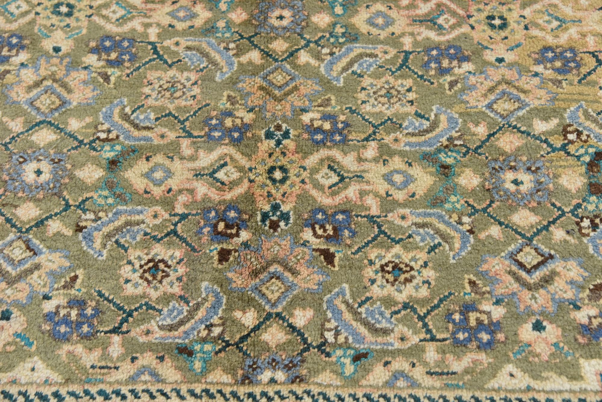 9' 10 x 13' 4 Hand Knotted Farahan Persian Wool Rug