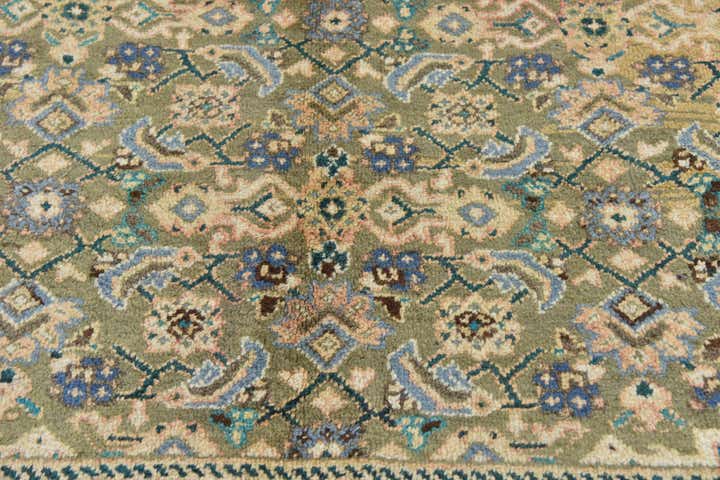 9' 10 x 13' 4 Hand Knotted Farahan Persian Wool Rug