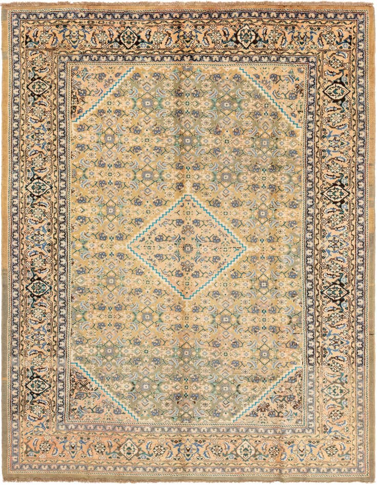 Detail image of 9' 10 x 13' 4 Hand Knotted Farahan Persian Wool Rug
