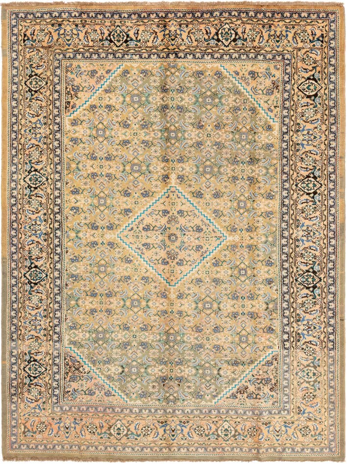 Detail image of 9' 10 x 13' 4 Hand Knotted Farahan Persian Wool Rug