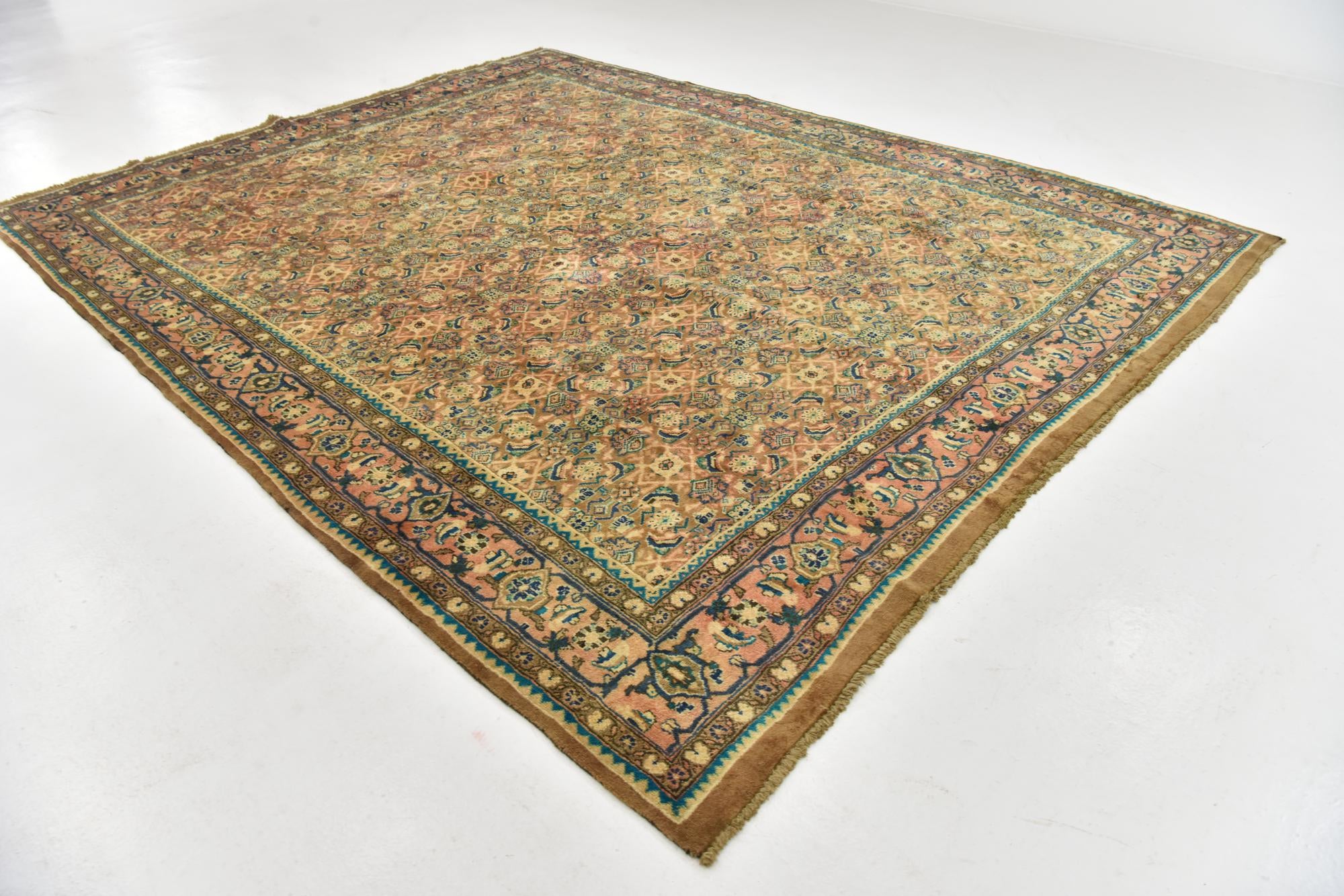 9' 10 x 12' 10 Hand Knotted Farahan Persian Wool Rug