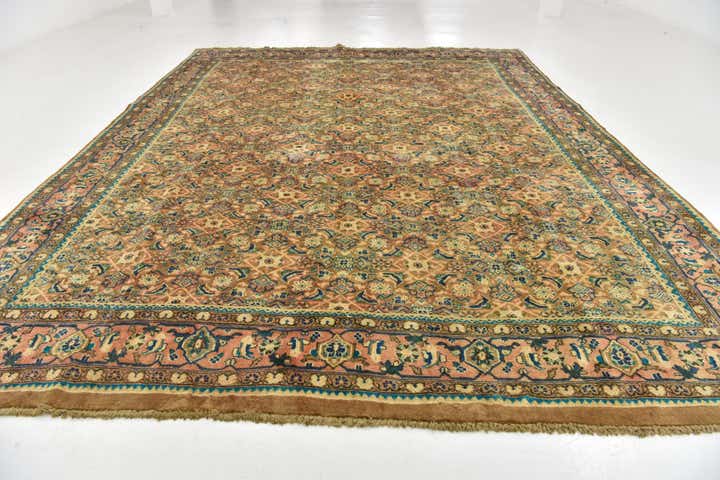 9' 10 x 12' 10 Hand Knotted Farahan Persian Wool Rug