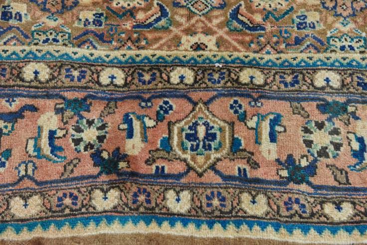 Detail image of 9' 10 x 12' 10 Hand Knotted Farahan Persian Wool Rug
