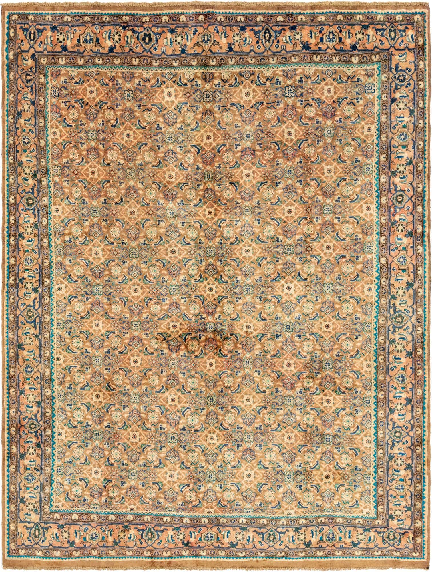 9' 10 x 12' 10 Hand Knotted Farahan Persian Wool Rug