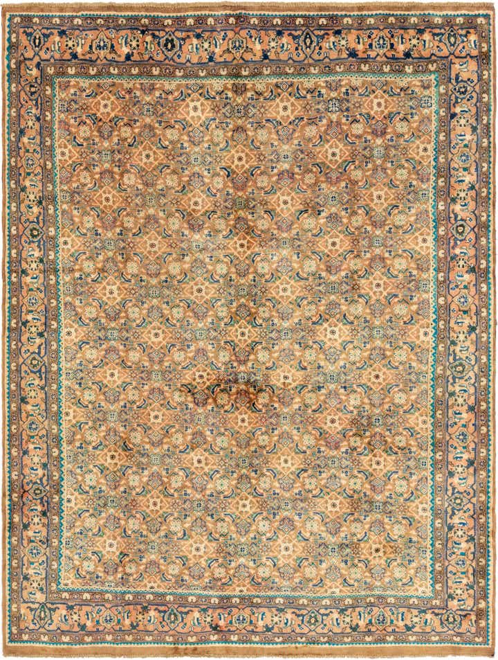 9' 10 x 12' 10 Hand Knotted Farahan Persian Wool Rug