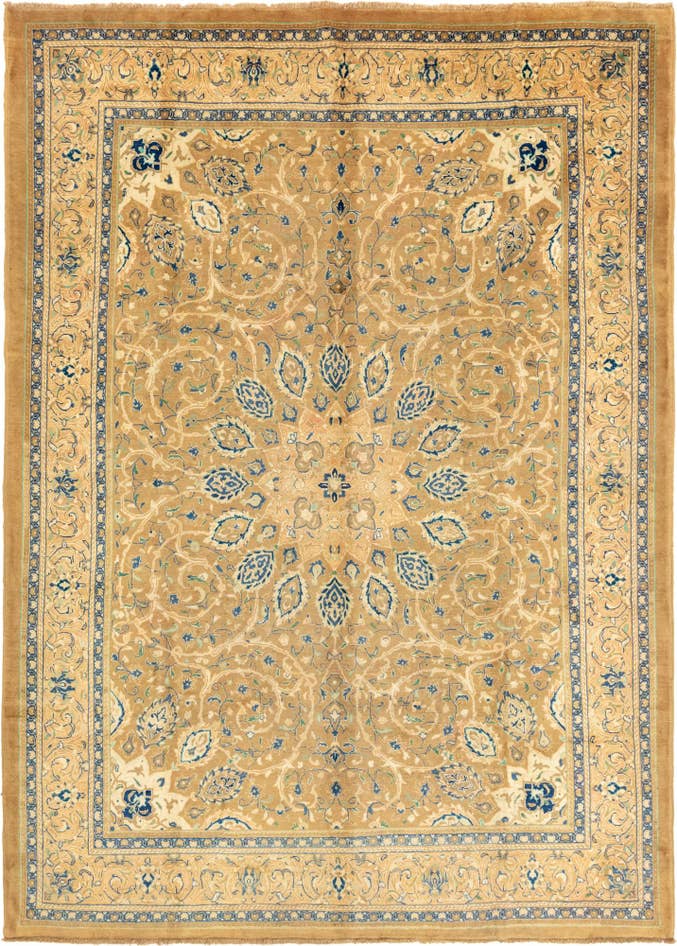 Detail image of 9' 9 x 13' 6 Hand Knotted Farahan Persian Wool Rug