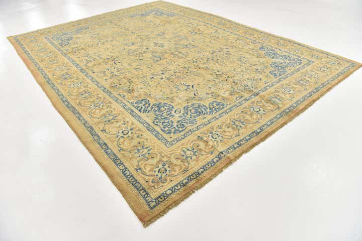 9' 8 x 12' 8 Hand Knotted Farahan Persian Wool Rug