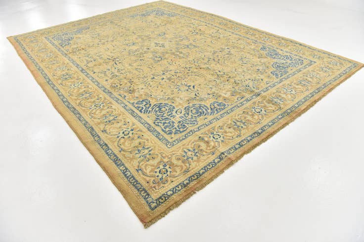 Detail image of 9' 8 x 12' 8 Hand Knotted Farahan Persian Wool Rug