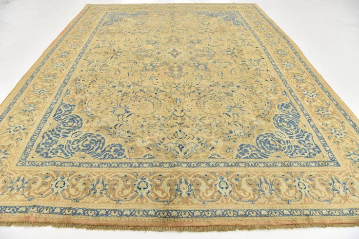 Detail image of 9' 8 x 12' 8 Hand Knotted Farahan Persian Wool Rug