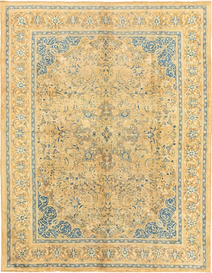 Detail image of 9' 8 x 12' 8 Hand Knotted Farahan Persian Wool Rug