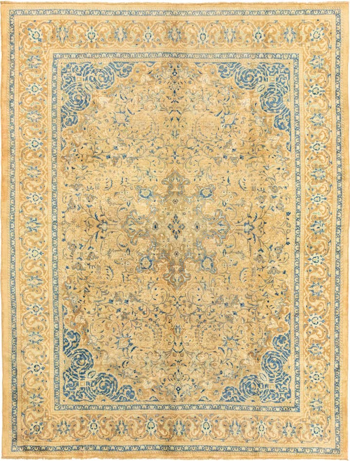 Detail image of 9' 8 x 12' 8 Hand Knotted Farahan Persian Wool Rug