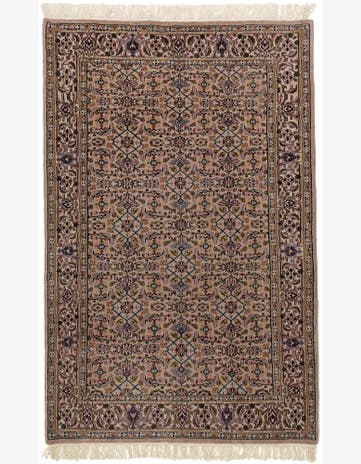 4' x 6' Hand Knotted Farahan Wool Rug