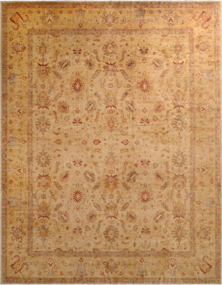 Detail image of 13' 9 x 17' 8 Hand Knotted Farahan Wool Rug